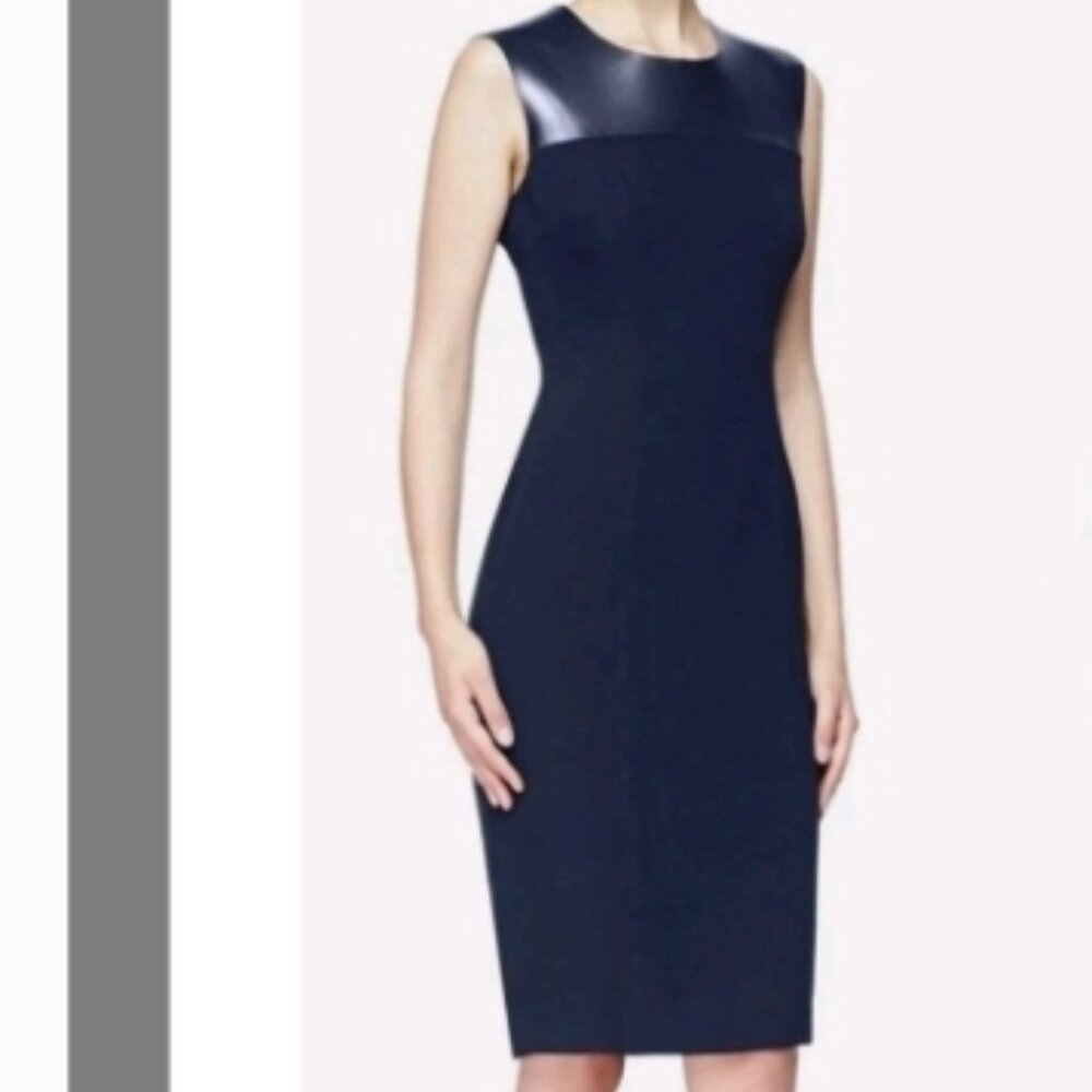 Burberry Black Silk & Leather Dress